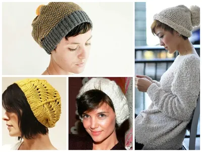 Winter knit inspiration | Hats short hair, Hats for short hair, Short hair  pixie cuts