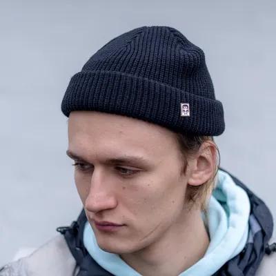 Купить зиманюю шапку OBEY зеленую с балабоном в Украине | Tempa