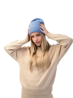 Шапка с отворотом спицами: 50 схем с пошаговым описанием, как связать  тёплую зимнюю красивую шапку для женщины своими руками