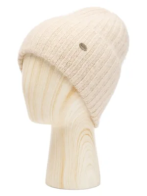 Женская шапка из ангоры с отворотом голубой купить в интернет магазине  z077.ru