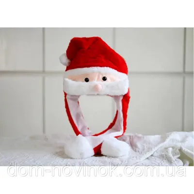Новогодняя шапка Деда Мороза, колпак Санта Клауса купить по низким ценам в  интернет-магазине Uzum (790261)