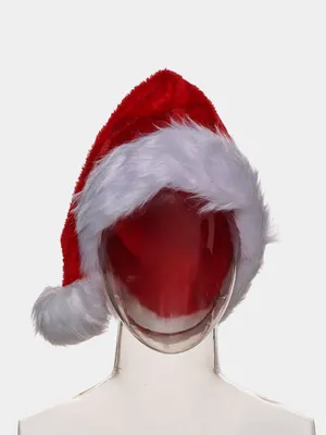 Купить Симпатичная рождественская шапка, утолщенная и увеличенная,  супермягкая плюшевая шапка Санта-Клауса, рождественские украшения | Joom