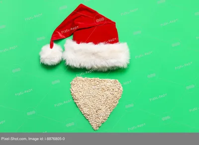 Колпак \"Шапка новогодняя\" Деда Мороза/Санта-Клауса Светящаяся Шапка Деда  Мороза со светодиодом (Санта)