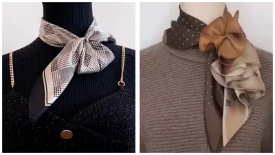 How to tie a scarf. 12 ways to tie a scarf around your neck. - YouTube