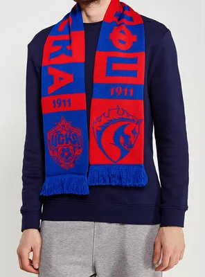 Scarf knitted full-color PFC CSKA 1911. PFC CSKA Official Store