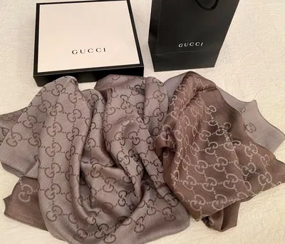 Шарф Gucci GG Jaquard Scarf – заказать по выгодной цене из-за рубежа в  «CDEK.Shopping»