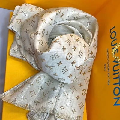 Шарф Louis Vuitton с логотипом фуксия (id 99225885), купить в Казахстане,  цена на Satu.kz