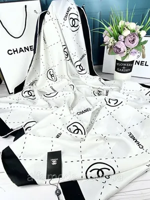 Черно-белый двусторонний шарф Chanel 175см*30см | AliExpress