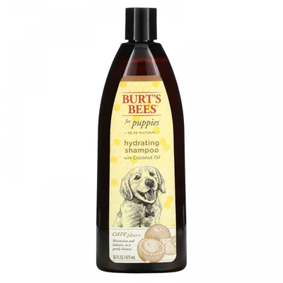 Burt's Bees, Care Plus +, увлажняющий шампунь для щенков с кокосовым  маслом, 473 мл (16 жидк. Унций) купить в Москве