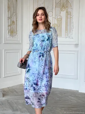 Платье из натурального шелка АРТ. П23019 купить недорого в  интернет-магазине Splensilk.