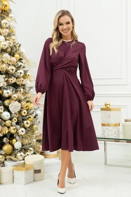 Женские платья с длинным рукавом (софт): купить недорого в  интернет-магазине issaplus.com