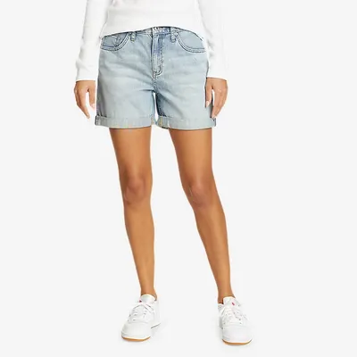 Mid-Rise Boyfriend Ripped Cut-Off Jean Shorts for Women -- 3-inch inseam |  Old Navy