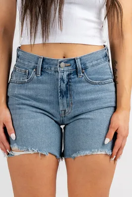 Hot Denim Shorts|women's High Waist Wide Leg Denim Shorts - Summer 2022  Casual Knee-length Jeans