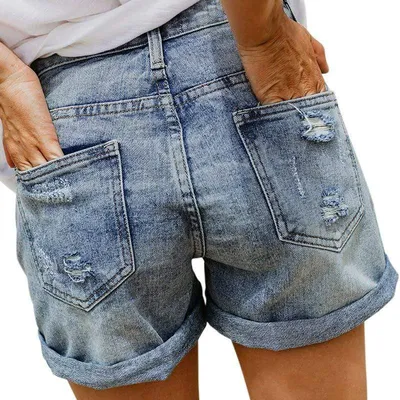 Just USA high rise boyfriend shorts medium denim | Trendy Shorts - Lush  Fashion Lounge