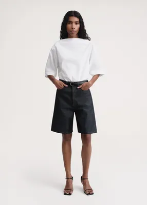 Classic denim shorts raw – TOTEME