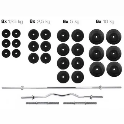 Пластиковая разборная штанга BARFITS 15кг, 2 гантели х 7.5кг + коннектор  1181160717 - выгодная цена, отзывы, характеристики, фото - купить в Москве  и РФ