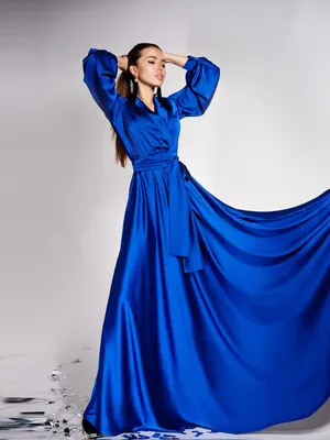 Синее платье с открытыми плечами купить, цены на Женская одежда и костюмы в  интернет магазине женской одежды M-FASHION