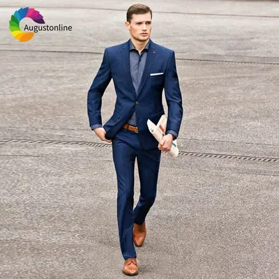 Королевский Синий Смокинг Для Жениха С Пиковыми Лацканами Slim Fit  Groomsman Свадебный Костюм Из 3 Предметов Популярный Мужской Деловой Пиджак  БлейзерКуртка Брюки Галстук Ve295d От 8 849 руб. | DHgate