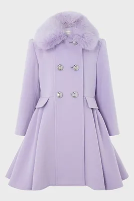 Детское сиреневое пальто Viola Coat Monsoon Children 514193 — MD-Fashion