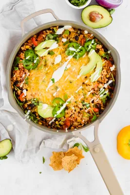 Cheesy Mexican Skillet {One Pan} - A Paige of Positivity