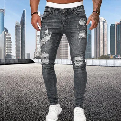 Women's Light Distressed Skinny Jeans - Sexy Mama