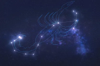 Созвездие скорпиона на небе картинки - 69 фото