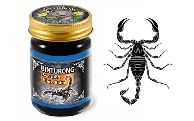 Тайский черный бальзам с ядом скорпиона Binturong: как применять при боли в  суставах и мышцах