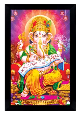 Скачать обои слон, арт, лотос, Ganesha, Jon Neimeister, Ганеша, раздел  фантастика в разрешении 640x960