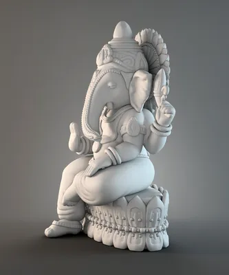 Индийский Фестиваль Ganesh Chaturthi Празднование Кумир Ganpati Слон  Возглавлял Бог В Тарелке На Белом Фоне, Бомбей Мумбаи, Махараштра, Индия  Фотография, картинки, изображения и сток-фотография без роялти. Image  85789511