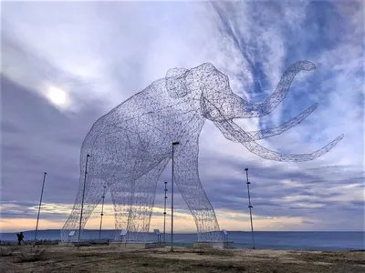 Где находится новый арт-объект слона в Ставрополе