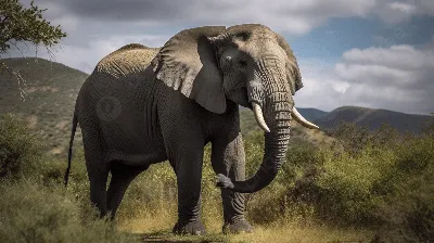Африканский саванный слон (лат. Loxodonta africana) – Интересные животные
