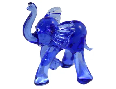 Фигурка слона из стекла купить в интернет магазине в Москве