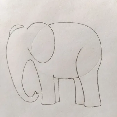 Рисунки слона легкие - 70 фото