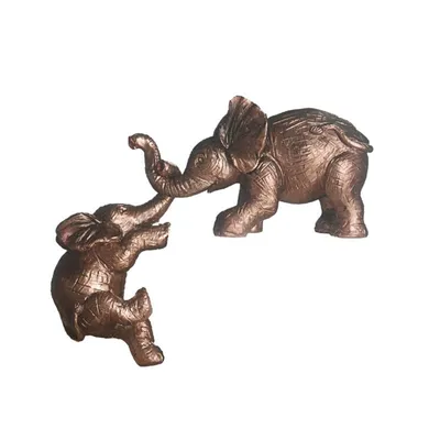 Взаимная помощь, статуя слона, ручная работа, статуэтка слона из смолы,  сиделка, статуэтка слона для матери, подвесной декор с краями стола -  купить по выгодной цене | AliExpress