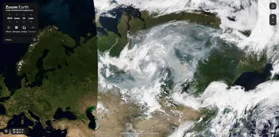 Сибирь. Снимок со спутника 24.07. | Пикабу
