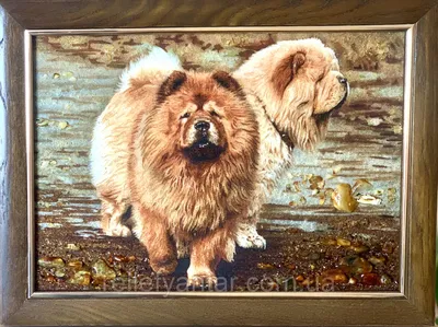 Купить Картина с янтаря собачки, портрет вашей собачки , картина песики,  цена 1200 грн — Prom.ua (ID#1620791373)