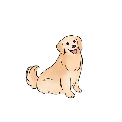 Наклейка-стикер животное собака Золотистый ретривер маленький 5 см купить  по выгодной цене в интернет-магазине OZON (652543360)