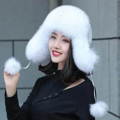 Купить Соломенные шапки из лисьего меха для мужчин и женщин, зимние шапки  из норки, имитирующие кроличий мех, монгольская шапка с защитой ушей,  теплая хлопковая шапка | Joom