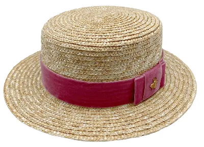 Соломенная шляпа с кожаной отделкой и пером, артикул 11-56-176ШП | Купить в  интернет-магазине Yana в Москве