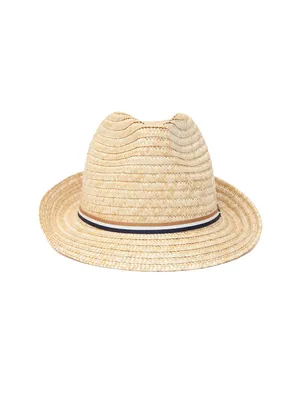 Соломенная шляпа-канотье с бархатной лентой и пчелой - купить по выгодной  цене | SKAZKA LOVERS