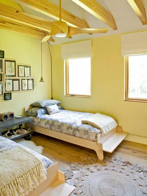 Желтая спальня - изумительный дизайн в желтых тонах (75 фото)