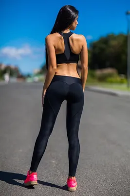 Сексуальные женские спортивные Леггинсы с высокой талией, леггинсы с  принтом пуш-ап, облегающие штаны для йоги, женские леггинсы для фитнеса |  AliExpress
