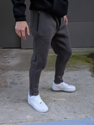 Мужские теплые спортивные штаны флис Reload Slim графит– купить по  доступной цене в интернет-магазине – BEZET