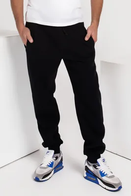 Черные утепленные флисом спортивные штаны с манжетами 74480 за 380 грн:  купить из коллекции Gentleman - issaplus.com