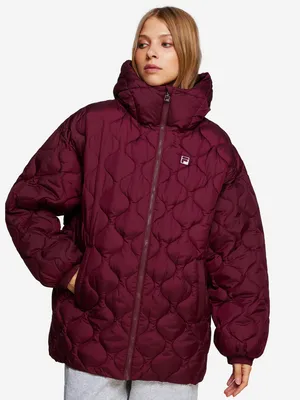 Куртка утепленная женская FILA Nuvoletta бордовый цвет — купить за 4999  руб. со скидкой 50 %, отзывы в интернет-магазине Спортмастер