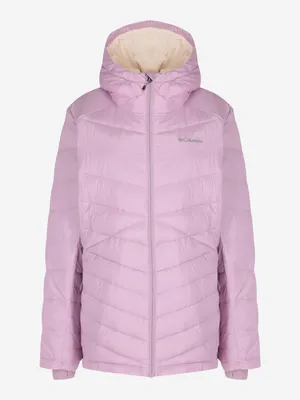 Куртка утепленная женская Columbia Joy Peak Hooded Jacket, Plus Size  бледно-сиреневый цвет — купить за 7499 руб. со скидкой 50 %, отзывы в  интернет-магазине Спортмастер