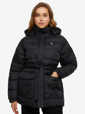 Куртка утепленная женская FILA черный цвет — купить за 4999 руб. со скидкой  50 %, отзывы в интернет-магазине Спортмастер