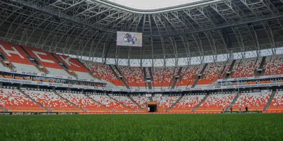 Стадион в Саранске редакционное изображение. изображение насчитывающей  четверть - 131877255