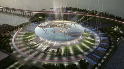 Выкатное поле «Санкт-Петербург Арены» вернулось в чашу стадиона - YouTube