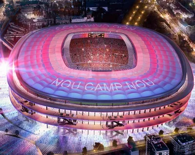 Стадион камп ноу Барселона редакционное стоковое фото. изображение  насчитывающей зеленый - 209409343